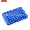 Travel Soap Holder Case Eco-Friendly Metal Bathroom Dish with Drain Silicone Soft Bag Kitchen Surface Customizable Food Color supplier