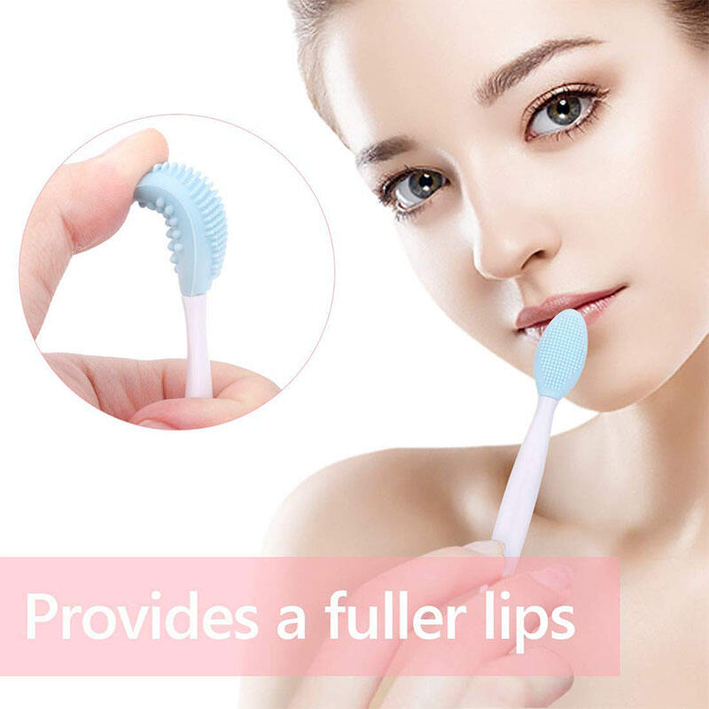 Silicone Exfoliating Lip Brush Double-Sided Soft Lip Exfoliator Tool Lip Scrub factory