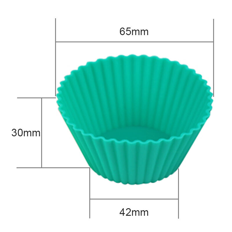 Silicone Muffin Cups Cupcake Mold Stand Alone Reusable Non-Stick Baking Liners Standard Size Oven supplier