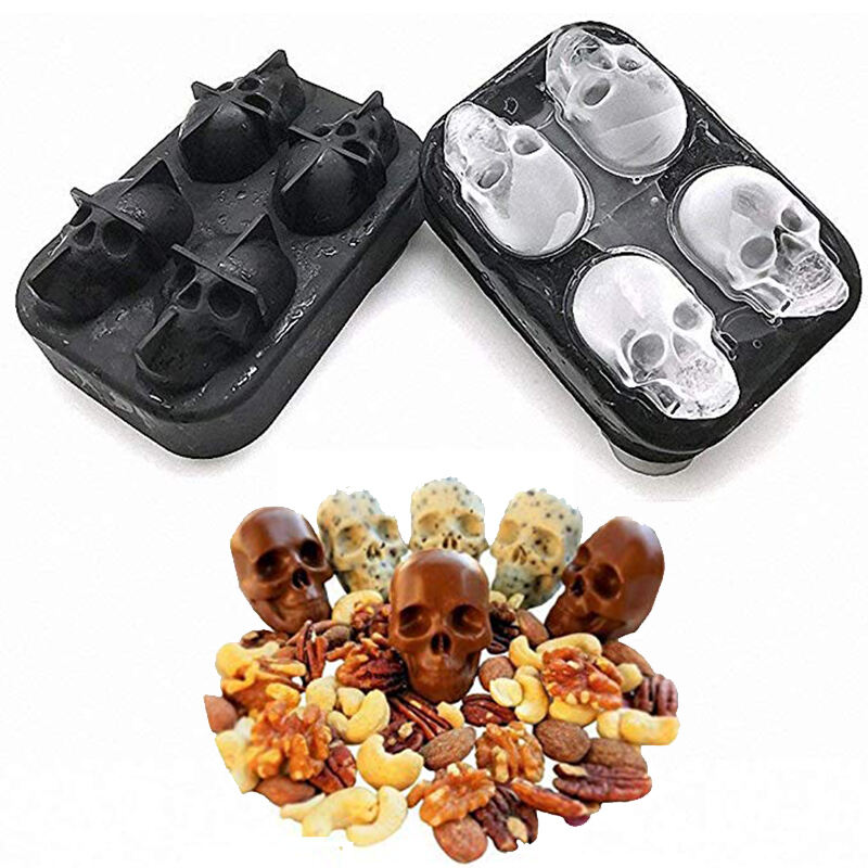 Silicone Ice Cube 3D Mold Whiskey Wine Cocktail Ice Cube Maker Shape Chocolate Mould Tray Ice Cream DIY Tool factory