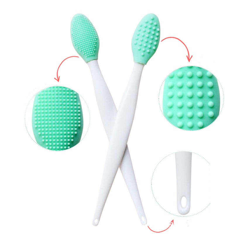 Silicone Exfoliating Lip Brush Double-Sided Soft Lip Exfoliator Tool Lip Scrub manufacture