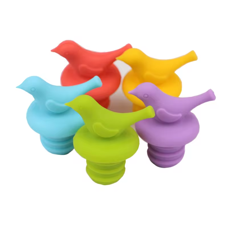 Silicone Little Bird Wine Bottle Stopper