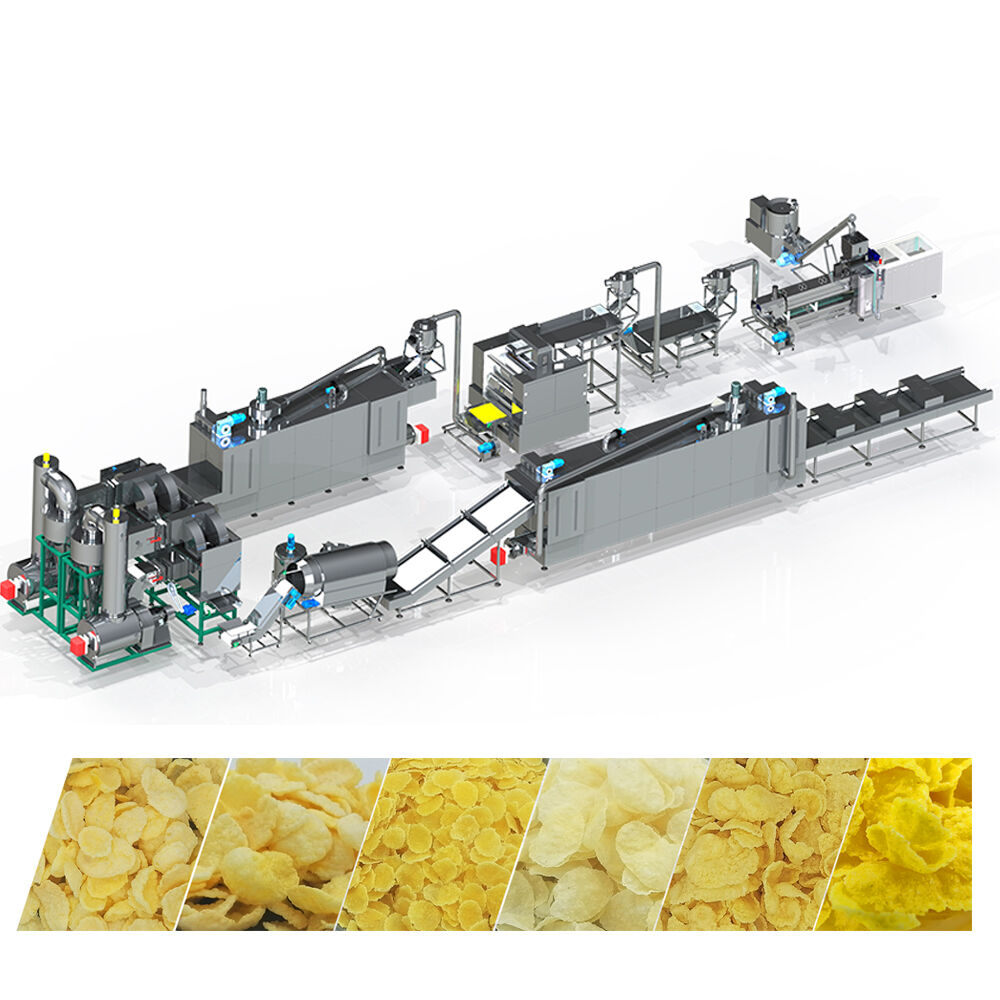 breakfast cereals corn flakes machine