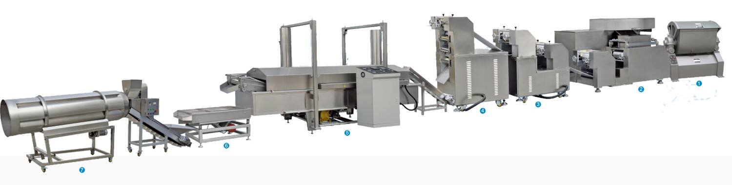 Frying snacks machine manufacture