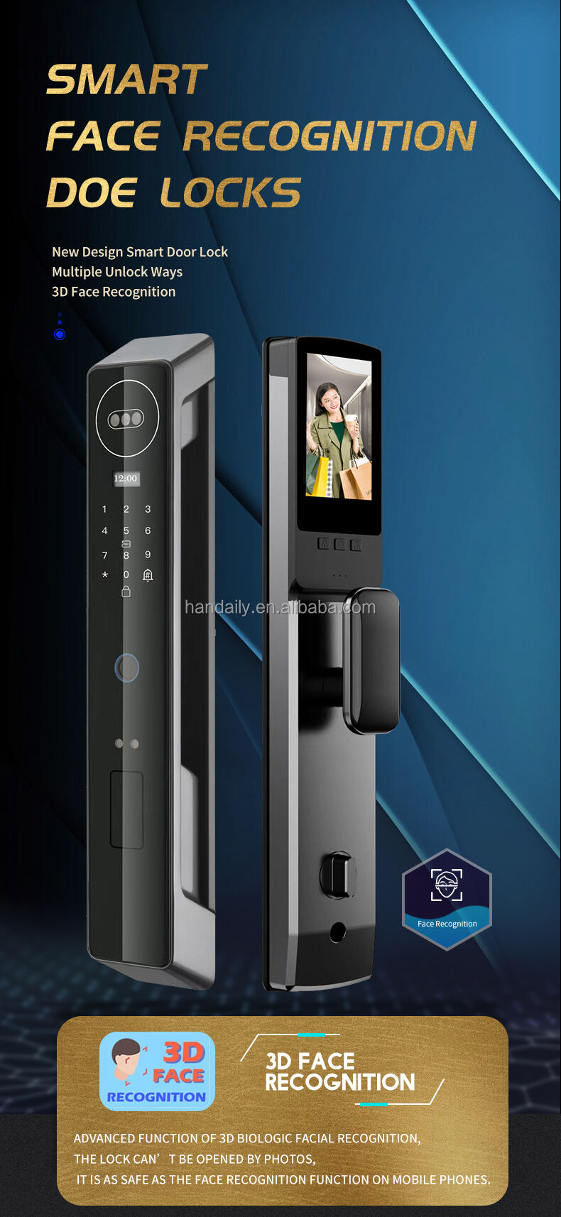 face recognition cerradura inteligente password card lock wifi door lock fingerprint digital keyless smart door lock xf10-0