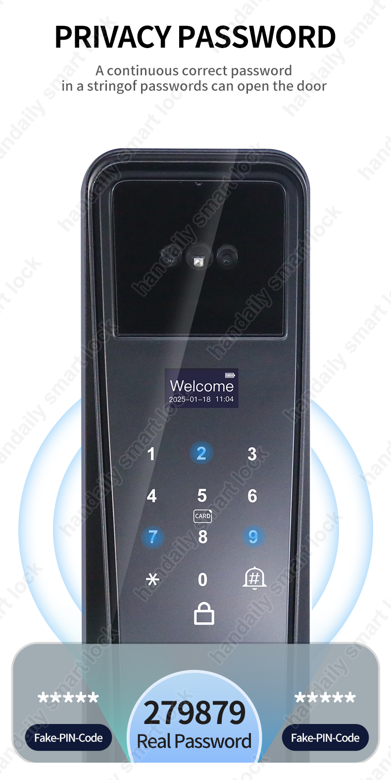 tuya wifi digital door lock biometric fingerprint rfid real time intercom smart door lock face unlock k36-5