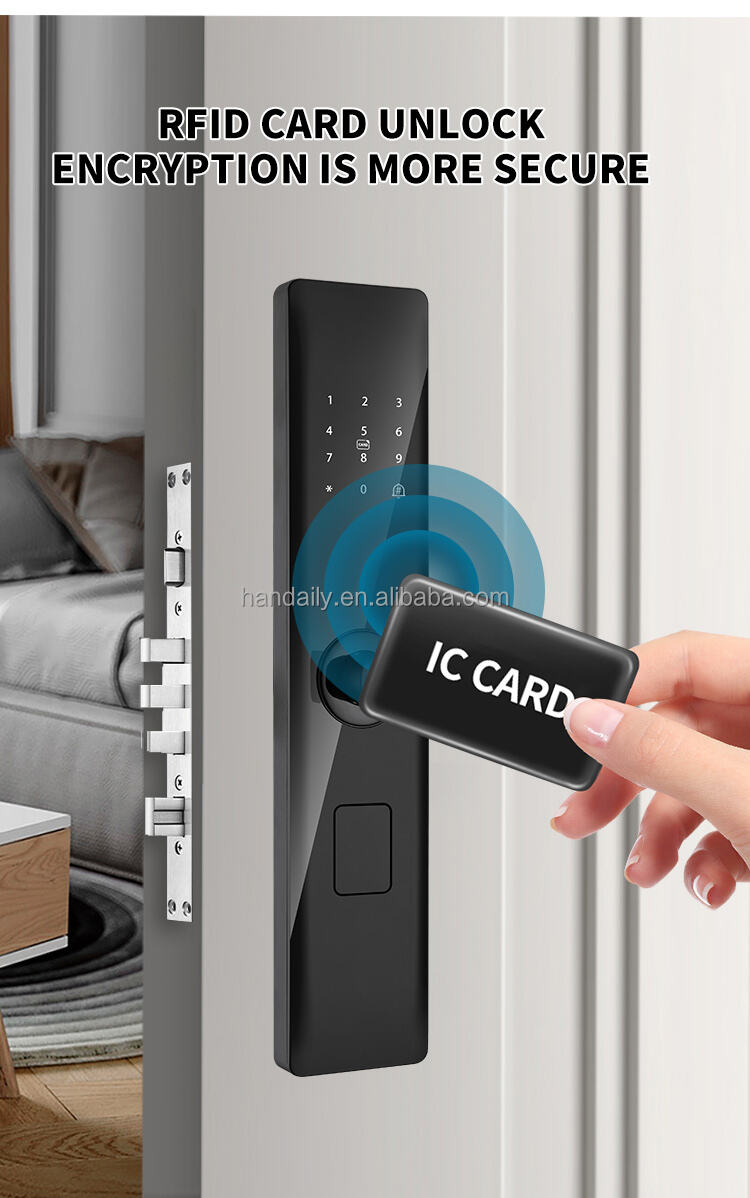 wifi smart lock with tuya or ttlock fingerprint and password keyless digital door lock for wooden doors z13-4