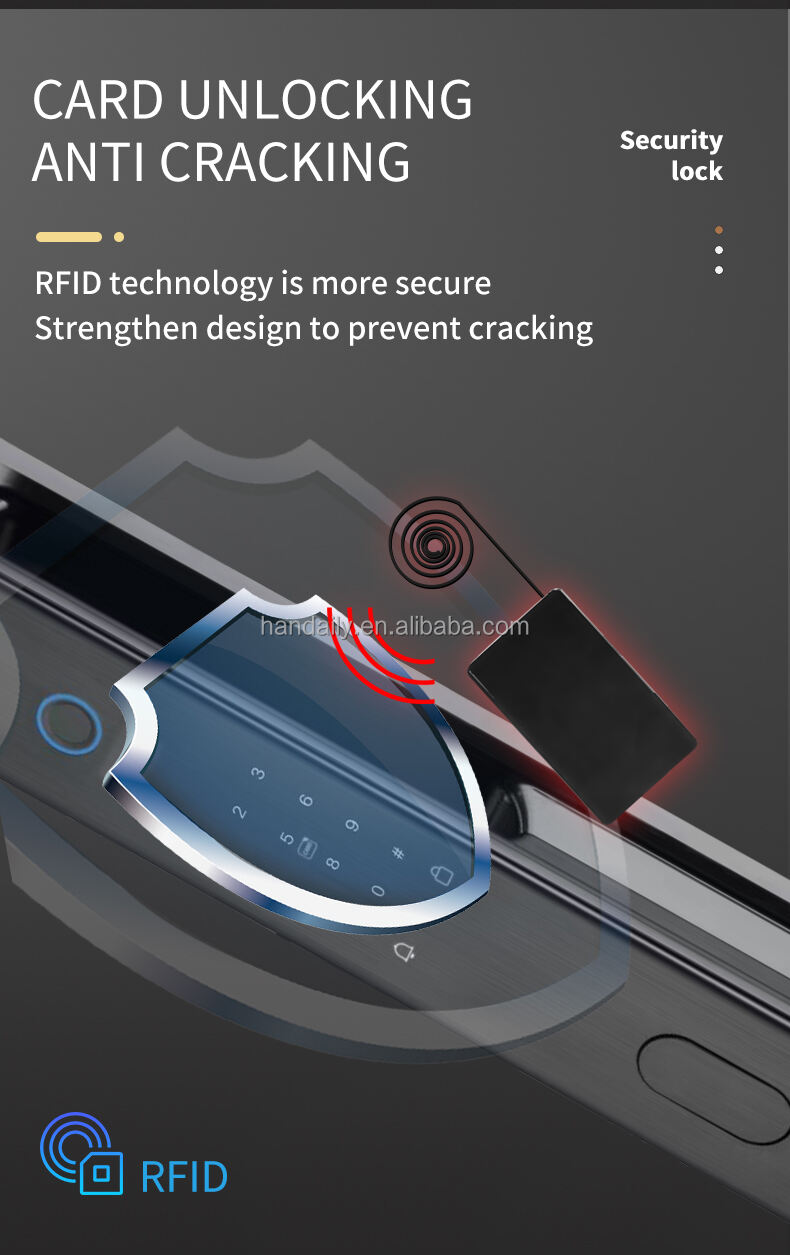 security 3d face recognition fingerprint locktop wifi camera digital locks nfc card key rfid code smart door lock xf09-7