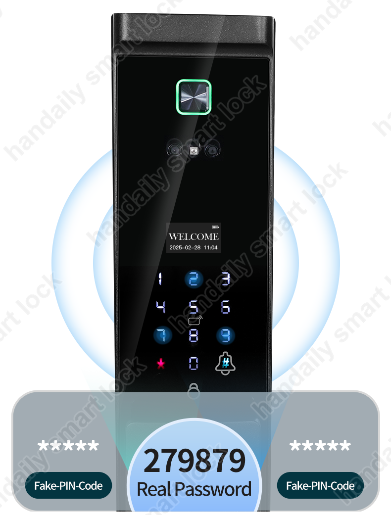 waterproof tuya app electronic digital locks 3d face recognition biometric fingerprint smart door lock with israel 6085 mortise w8-5