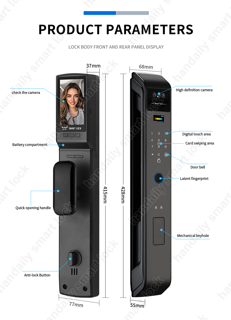 product tuya wifi electronic smart lock cerradura inteligente electric fingerprint lock with camera support video call function-11