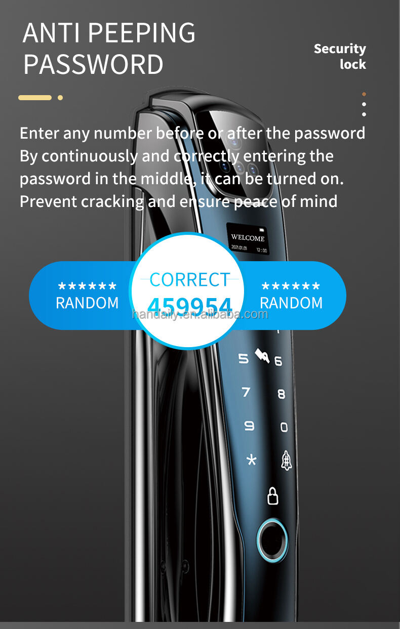 product factory price premium quality 3d face recognition biometric fingerprint tuya wifi smart door lock outdoor digital lock-7