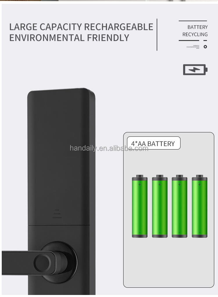 wifi smart lock with tuya or ttlock fingerprint and password keyless digital door lock for wooden doors z13-5