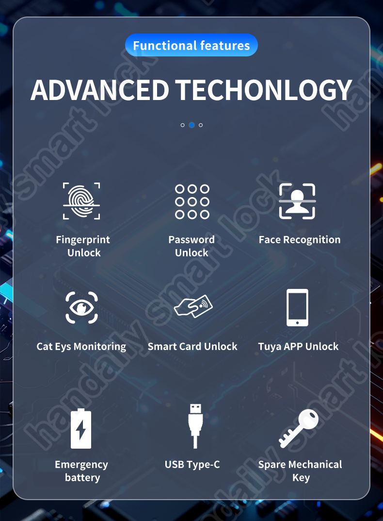 product security cameras 3d face recognition fingerprint biometric card digital lock cerradura inteligente tuya wifi smart door lock-1