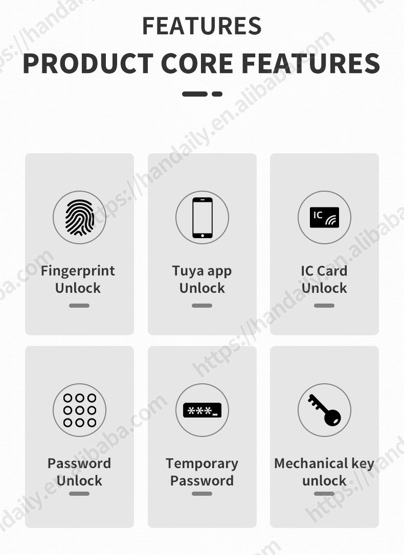 factory price smart door lock with tuya wifi fingerprint rfid and digital password for wooden doors and apartments z4-3