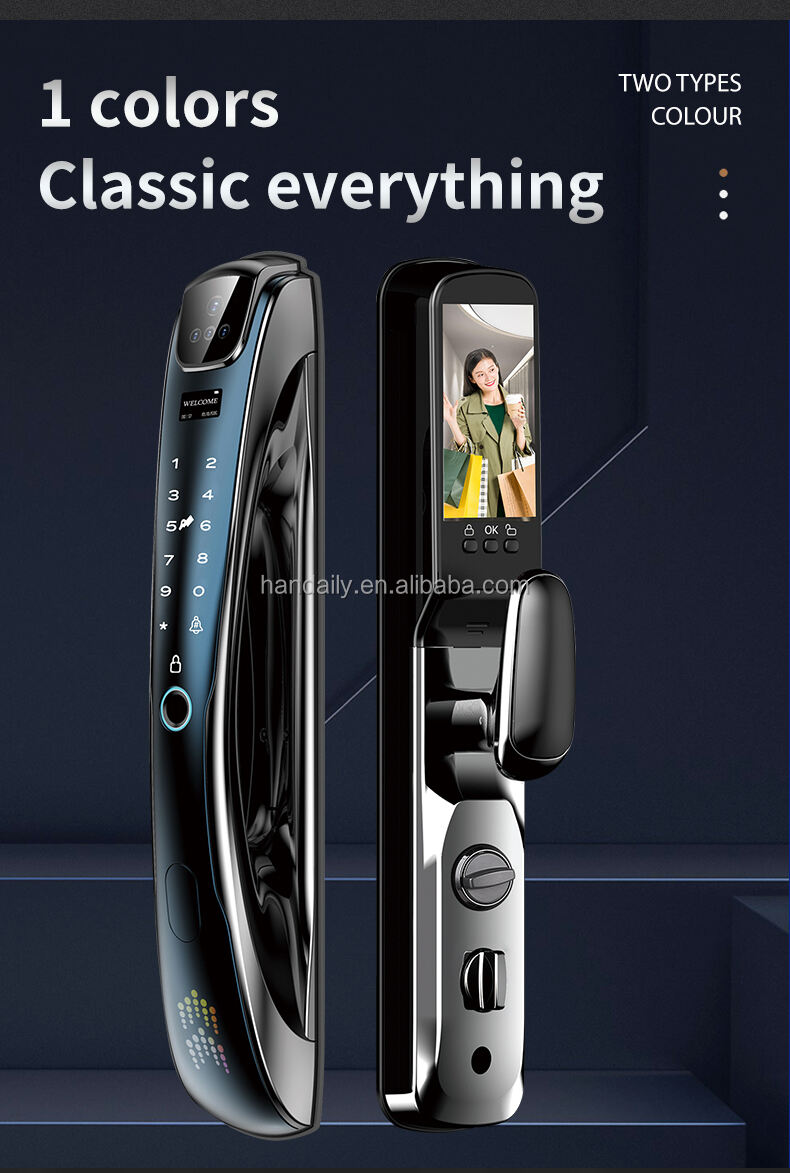 product factory price premium quality 3d face recognition biometric fingerprint tuya wifi smart door lock outdoor digital lock-2