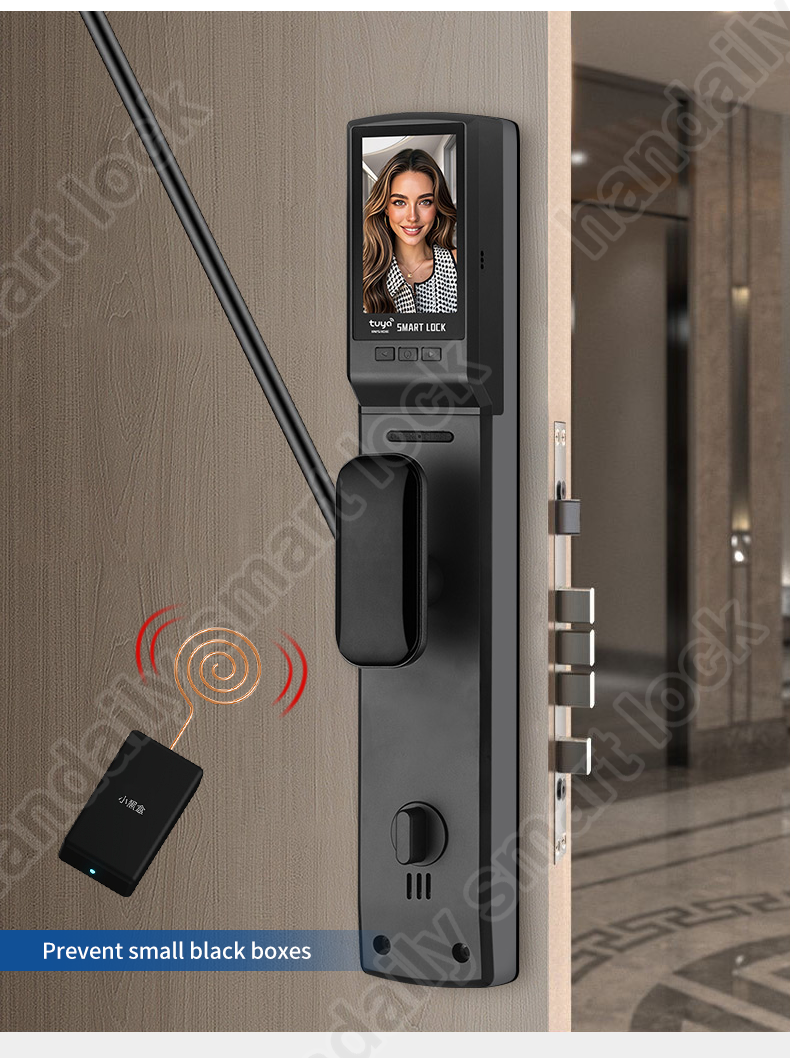product security cameras 3d face recognition fingerprint biometric card digital lock cerradura inteligente tuya wifi smart door lock-3