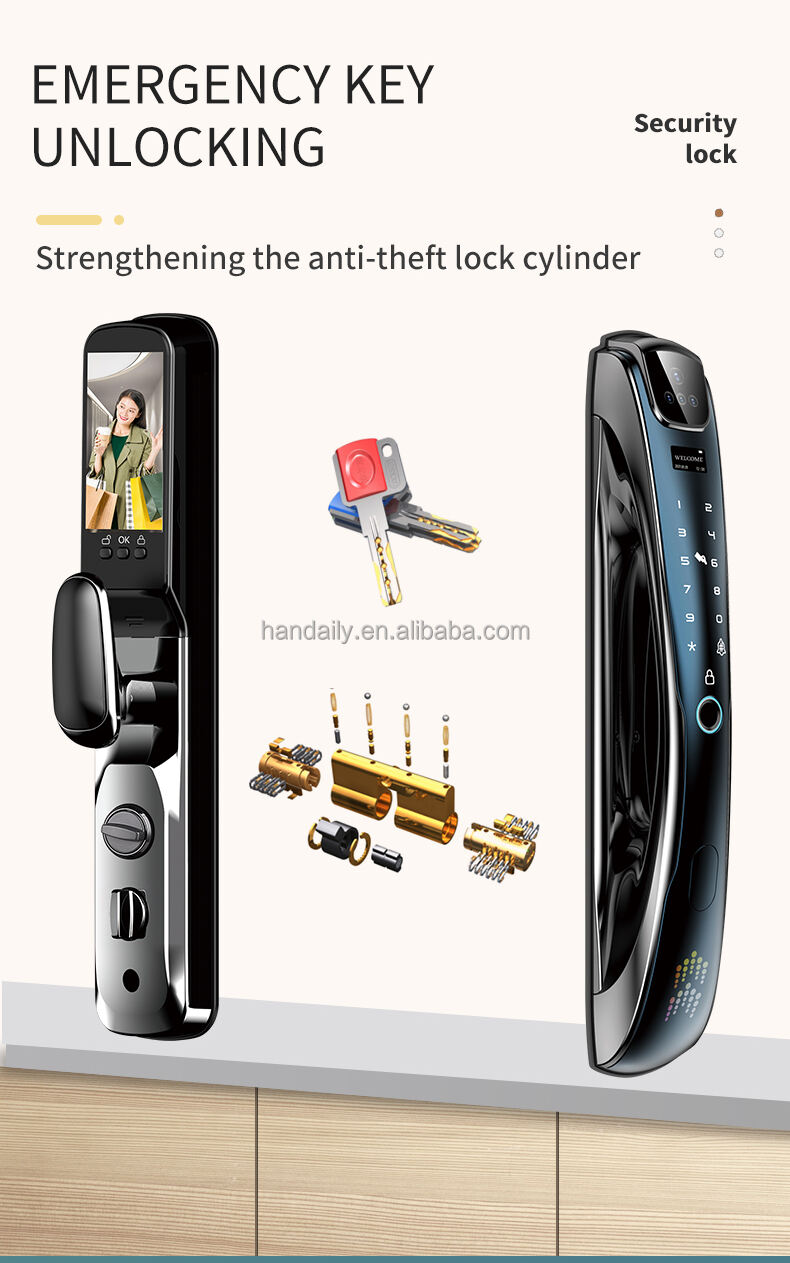 product factory price premium quality 3d face recognition biometric fingerprint tuya wifi smart door lock outdoor digital lock-11
