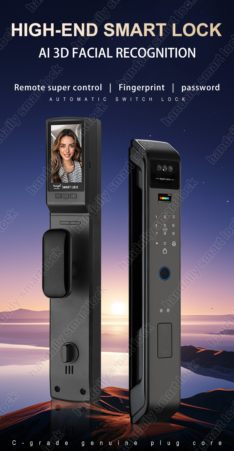 product tuya wifi electronic smart lock cerradura inteligente electric fingerprint lock with camera support video call function-0