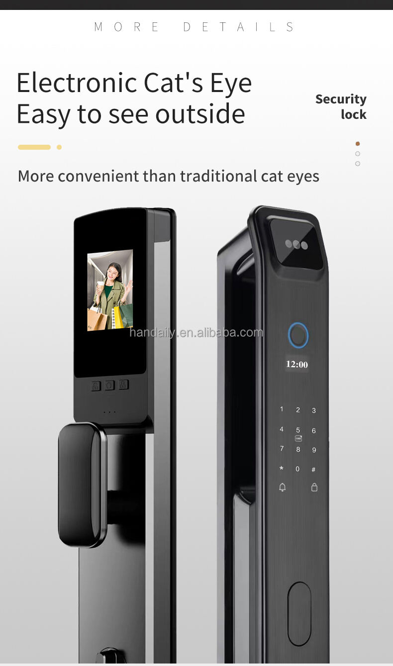 security 3d face recognition fingerprint locktop wifi camera digital locks nfc card key rfid code smart door lock xf09-8