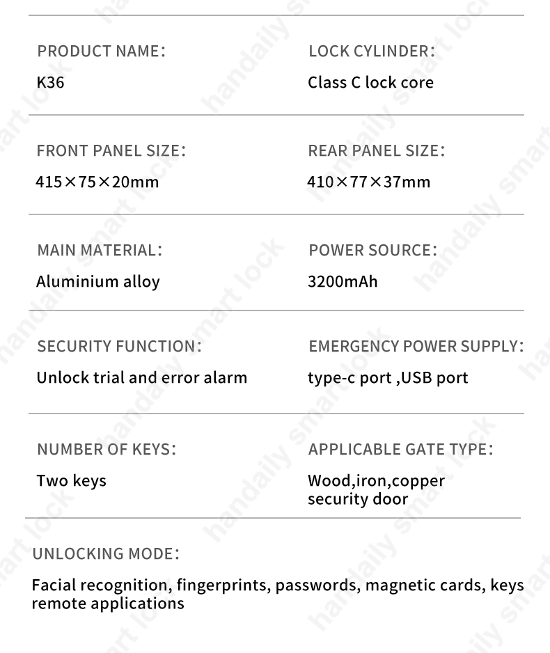 tuya wifi digital door lock biometric fingerprint rfid real time intercom smart door lock face unlock k36-12