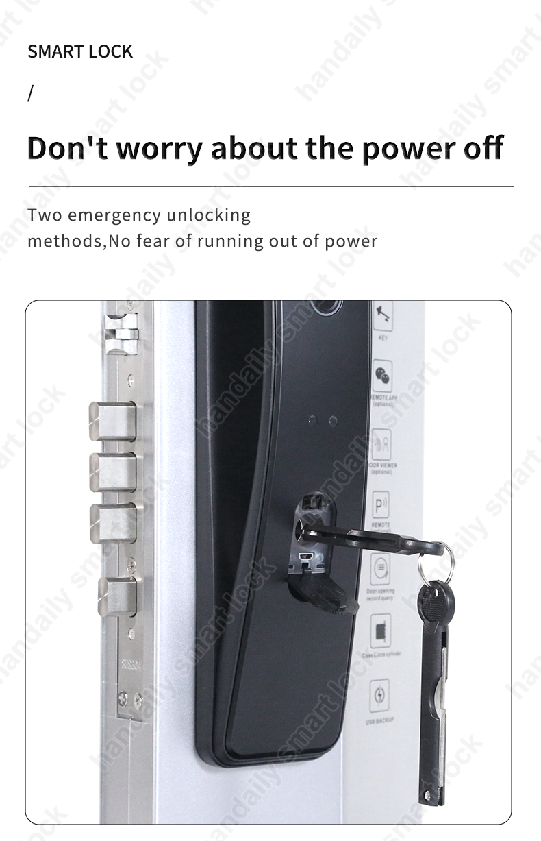 tuya wifi digital door lock biometric fingerprint rfid real time intercom smart door lock face unlock k36-7