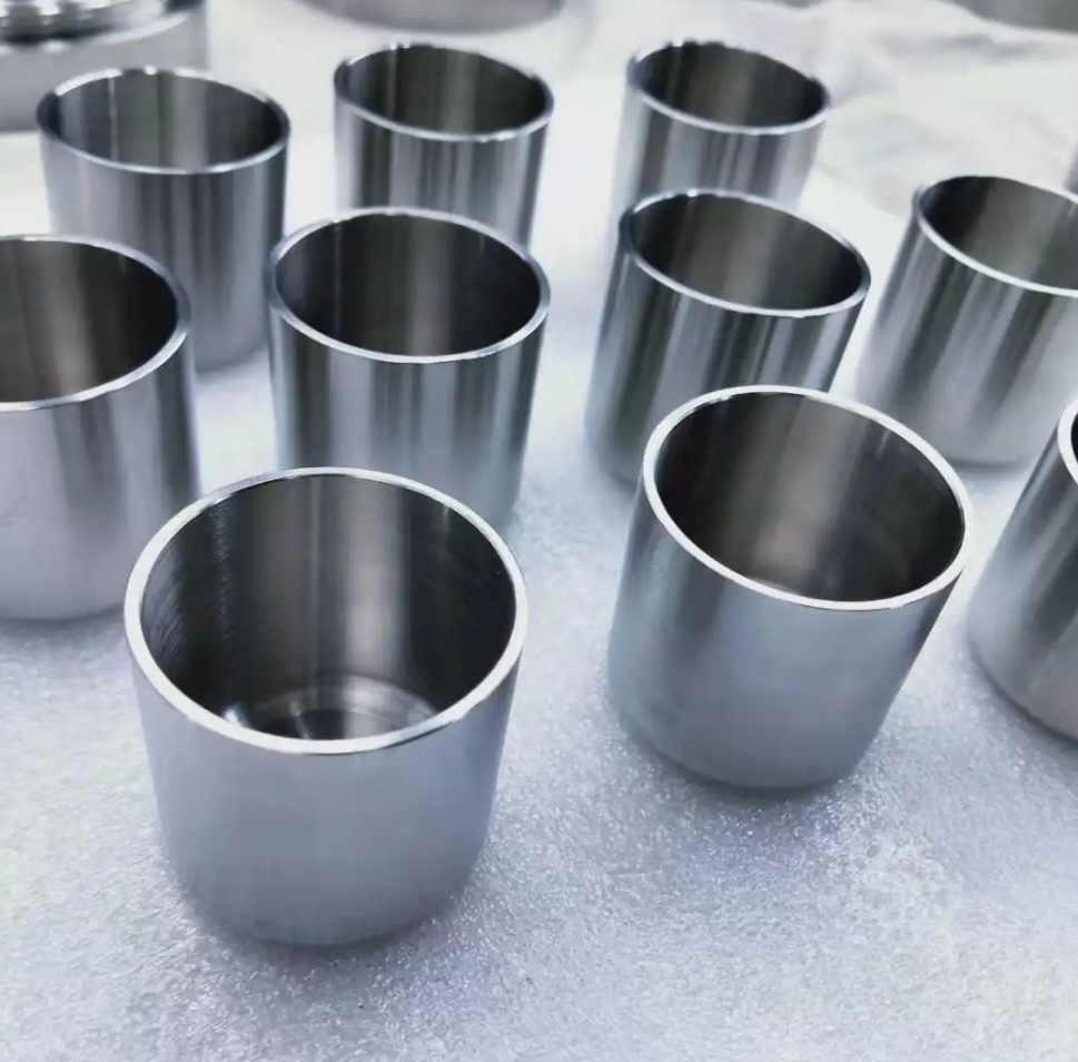 tantalum metal parts processing plant Customized Different Size  tantalum crucible For Melting Process Parts manufacture