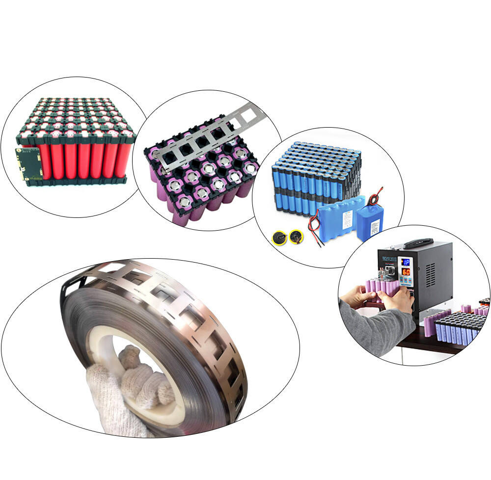 Nickel-Eisen-Batterieverbindungsband. Kundenspezifische 1-8p 32650 Batterie-Punktschweißdetails für Nickelplatten-Stahlstreifen