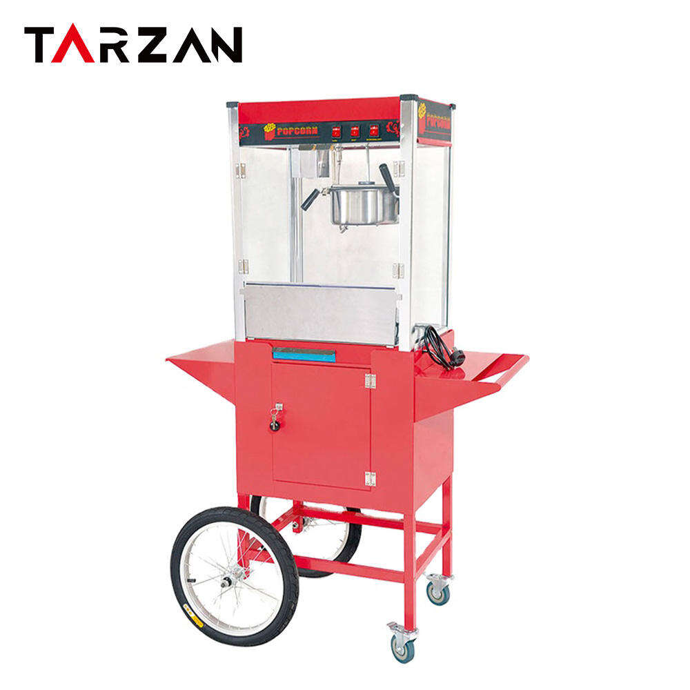 Plexiglas Commercial Appliances Factory Popcorn Machine Industrial Cart