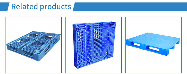 heavy duty with vented one-piece blue reusable plastic storage rack shelves Pallet racking for industrial factory