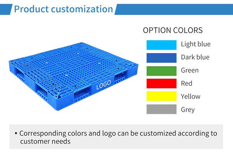 Large Stackable Reversible six runner Plastic Pallet with Factory Directly Sale with the best quality Plastic factory