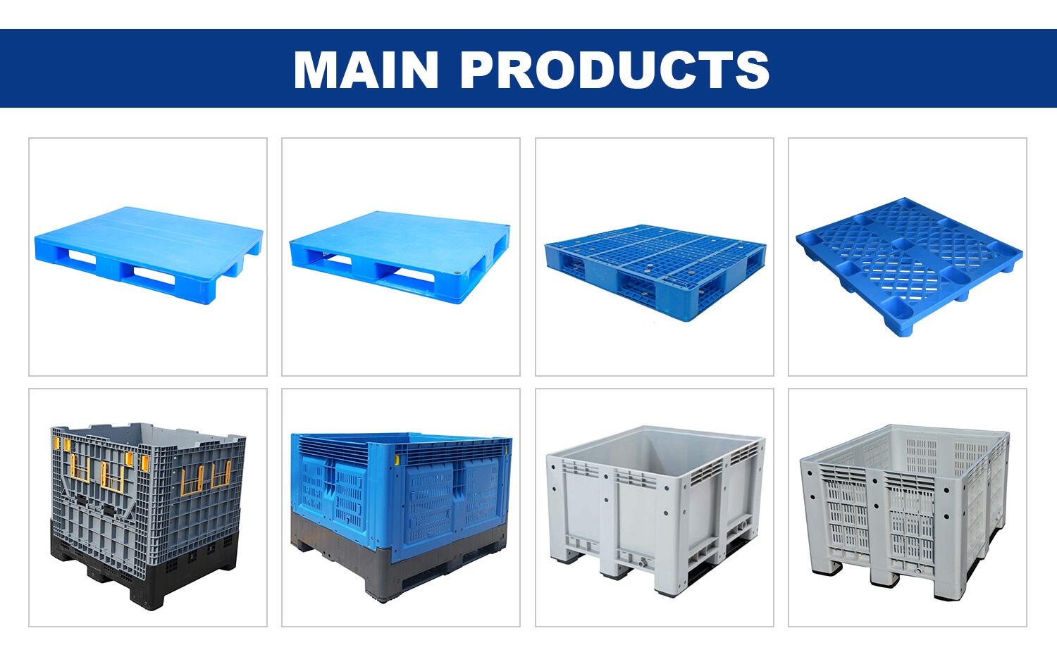 1600*1200*170mm heavy duty steel reinforced blue hdpe euro plastic pallet for sale details