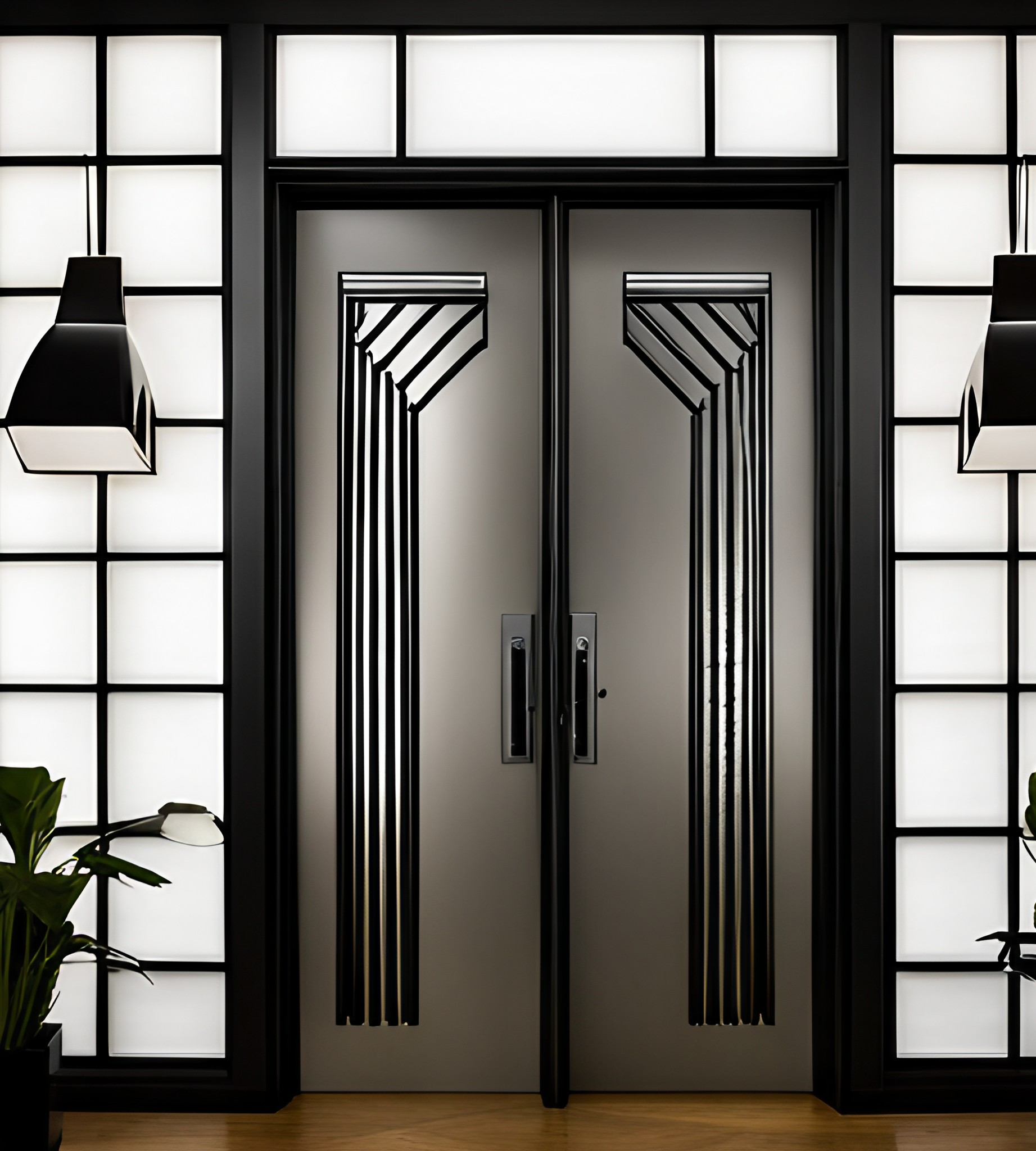 The Aesthetic Appeal of Double Building Iron Steel Doors