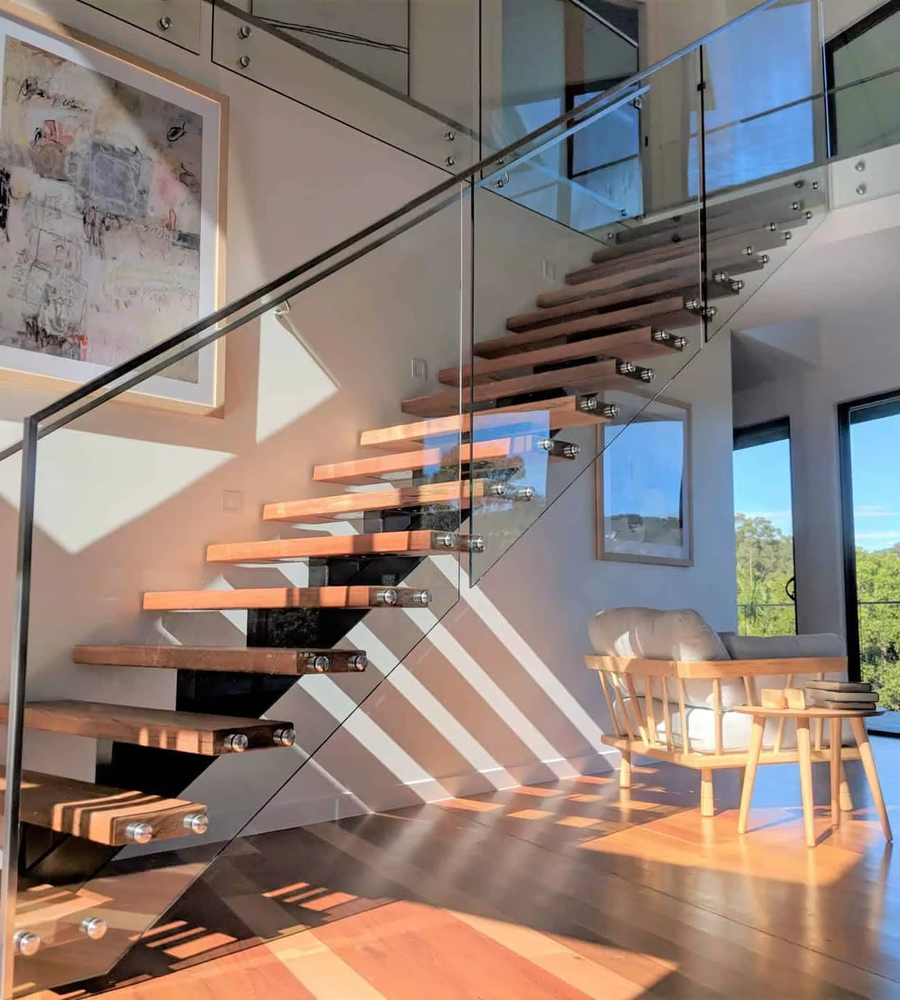 Customization Options for Double Building Staircase Straight Stairs