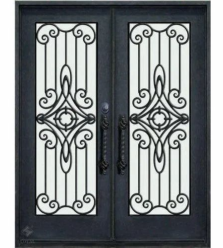 Easy Installation and Maintenance of Double Building Iron Steel Doors