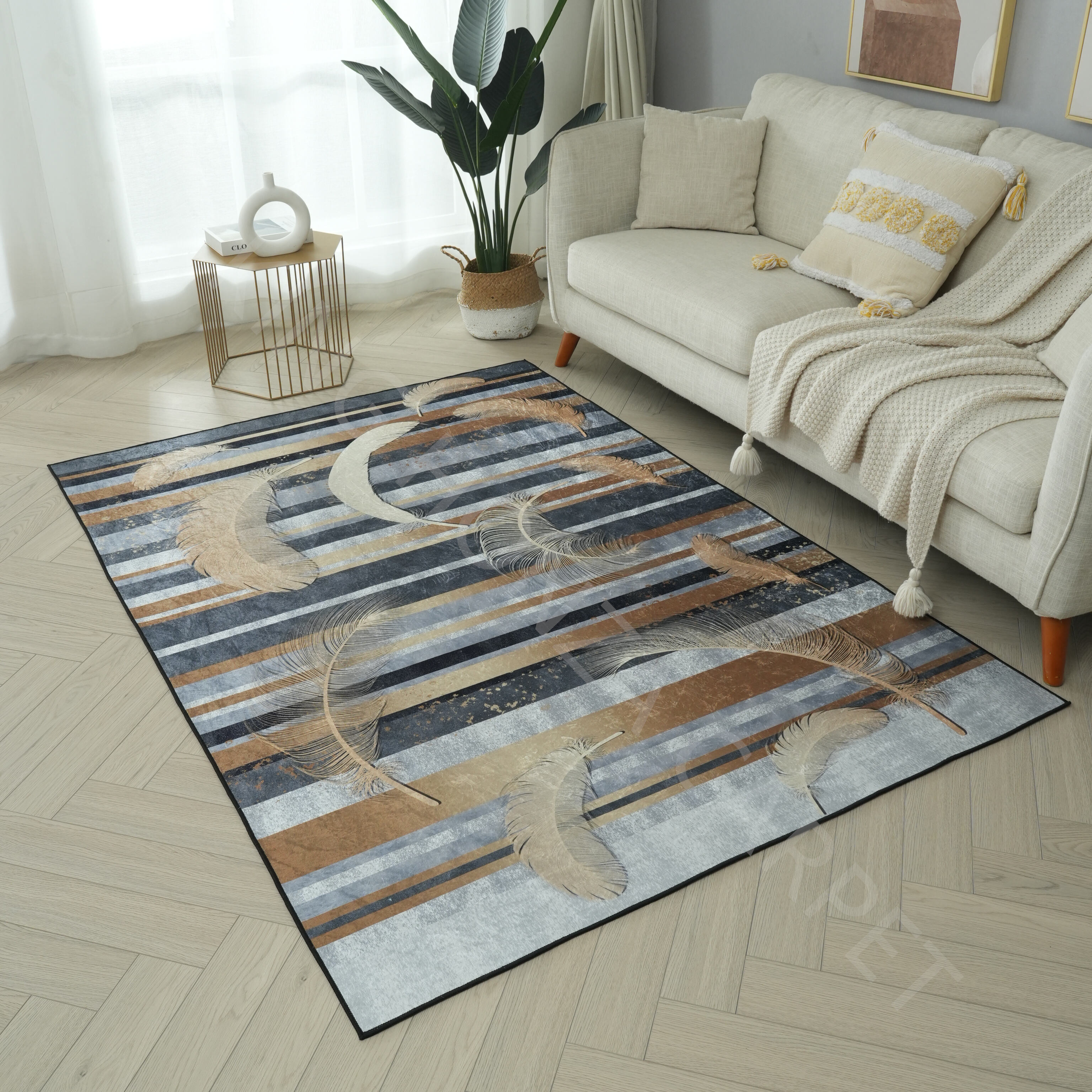 Golden diamond velvet carpet and area rugs form carpets manufacturer factory