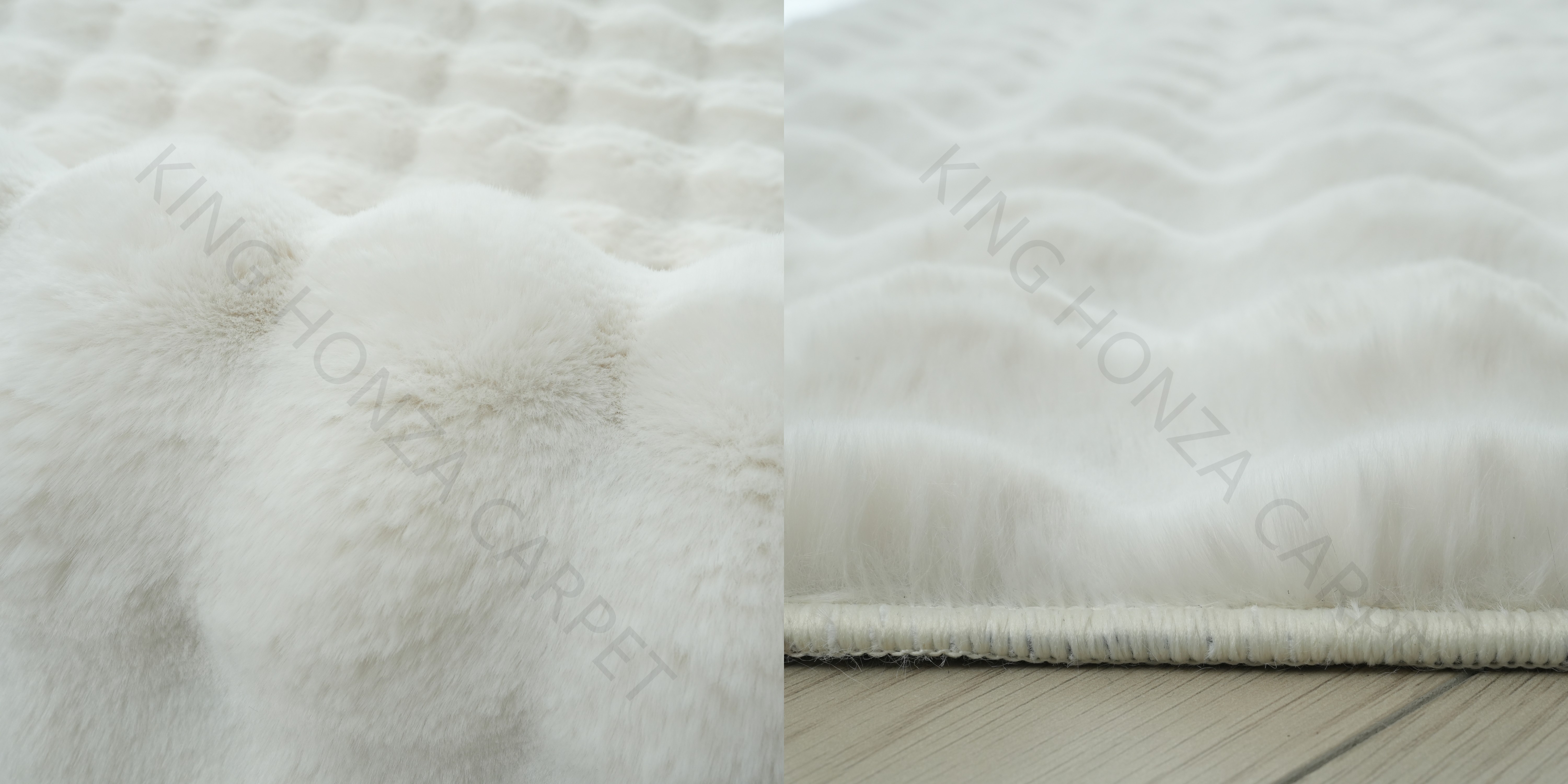 Wholesale large bubble shape fluffy furry rugs rabbit fur bubble carpet manufacture