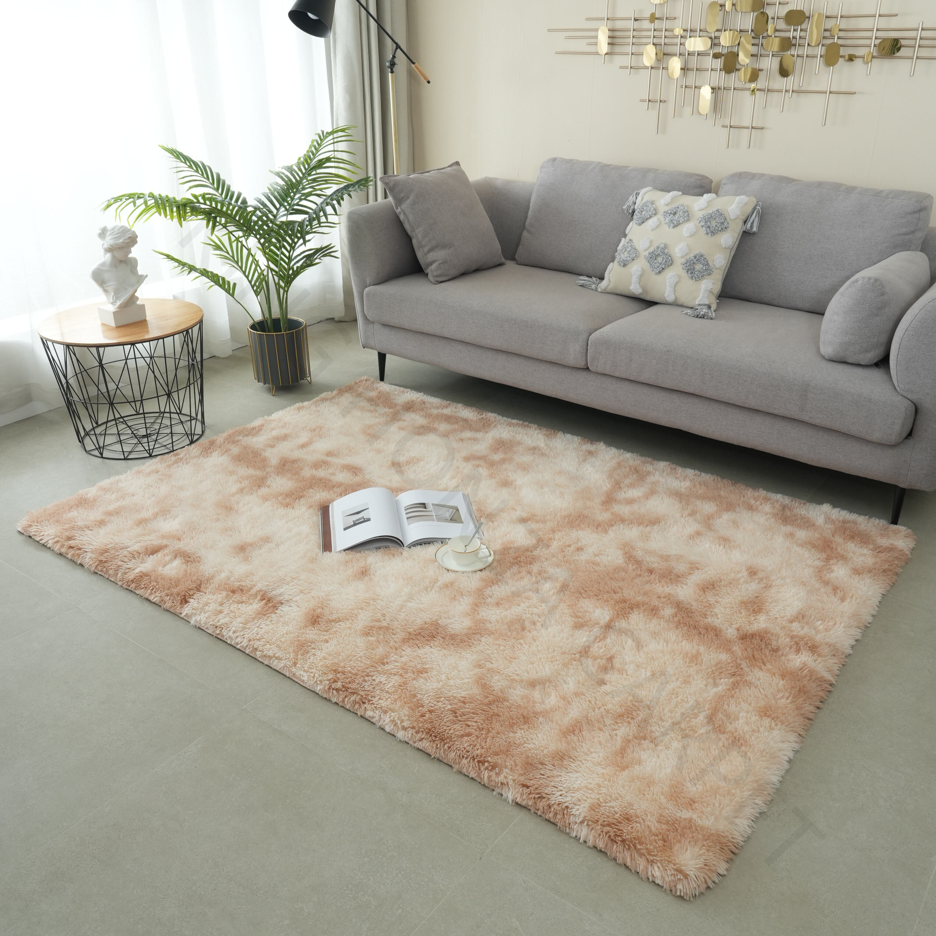 Hot selling living room bedsied fluffy shaggy carpet and rugs factory