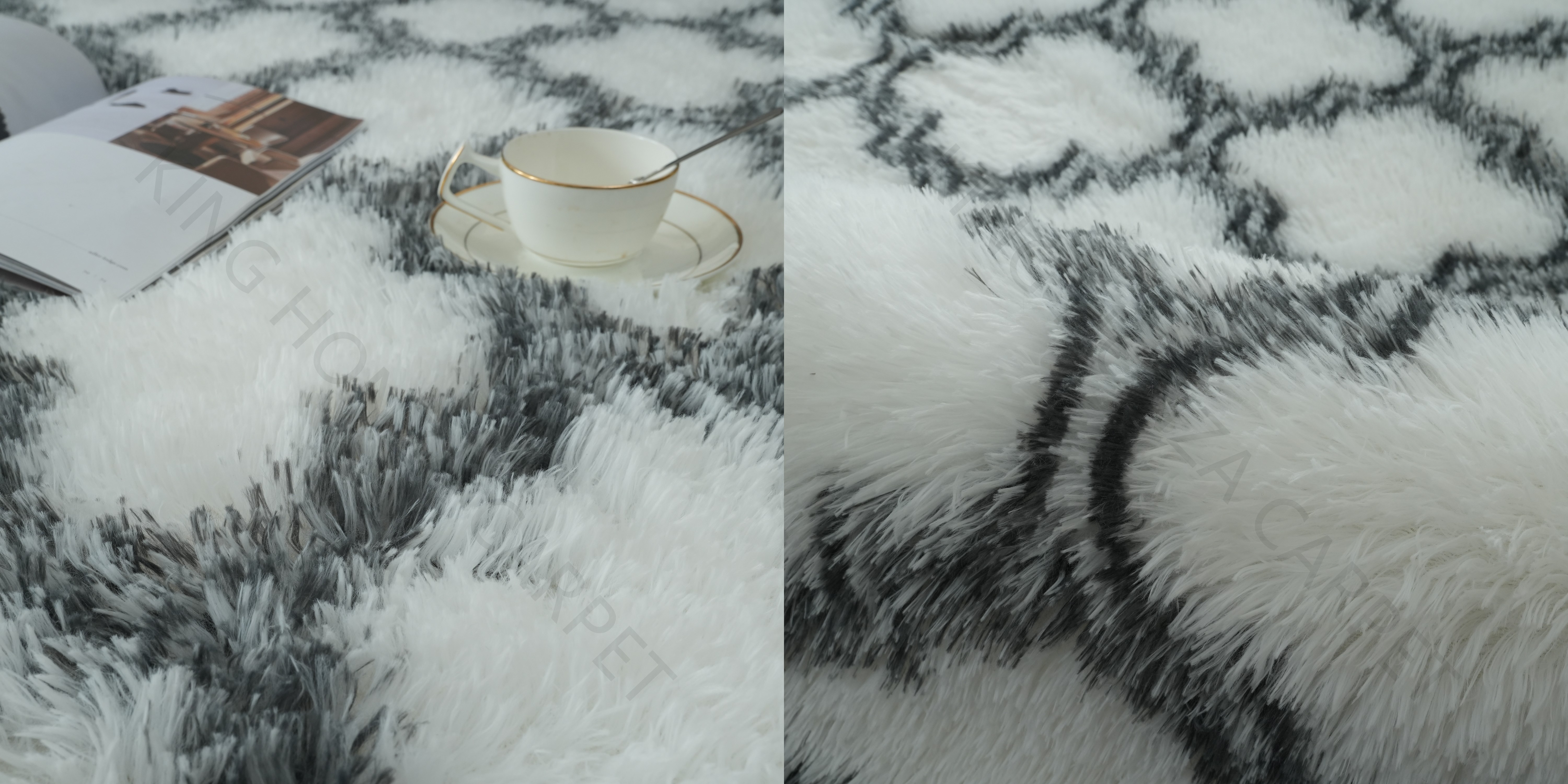 Tie-dyed shaggy rug floor mat fluffy carpets for bedrooms manufacture