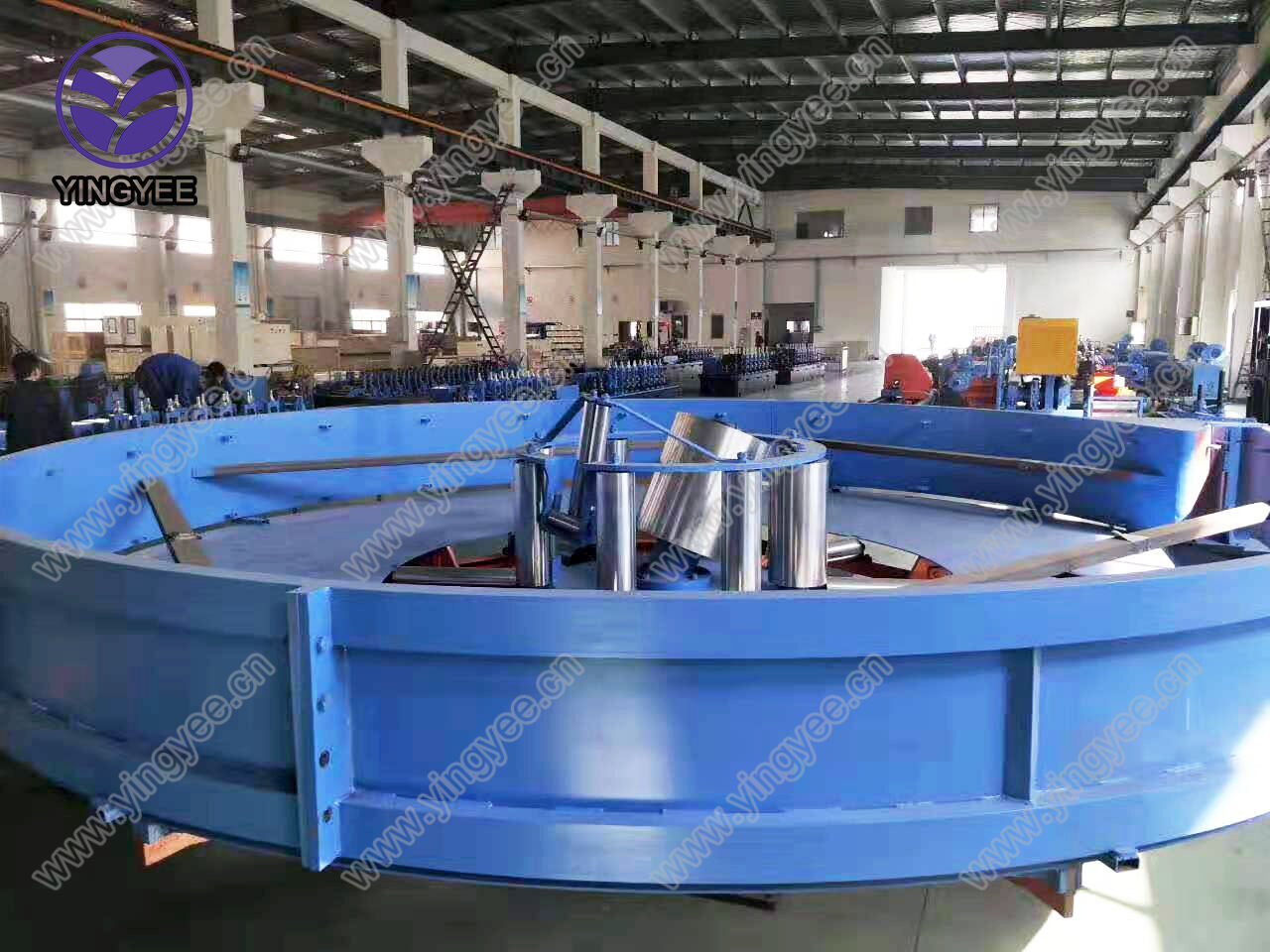 Rectangular / square  Hollow section GI/ Stainless Steel Pipe Making Machine / Aluminum Tube pipe mill machine supplier