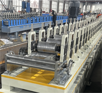 Octagonal Tube Roll Forming Machine matched with PU foam roller shutter door machine details