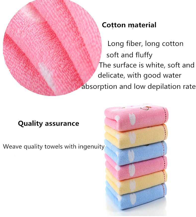 Cartoon Little sheep cheapest Home Soft Plain Dyed Striped 100% Cotton bathroom towel manufacture