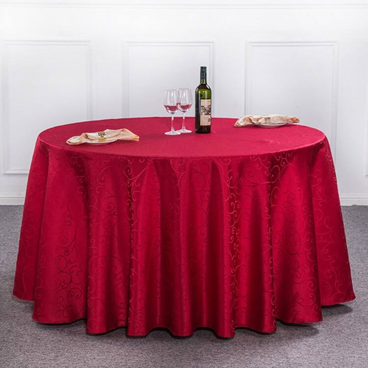 Cream color High quality luxury restaurants polyester table napkin and Table cloth details