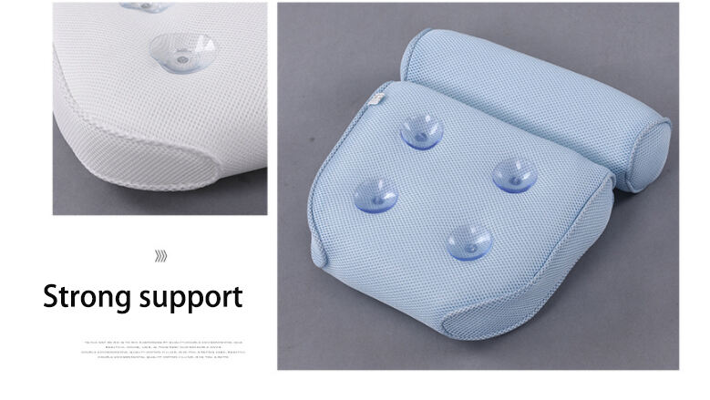 Non-Slip 3D Mesh fabric quick-dry SPA Bath Pillows new design Luxury Bathtub Pillow supplier