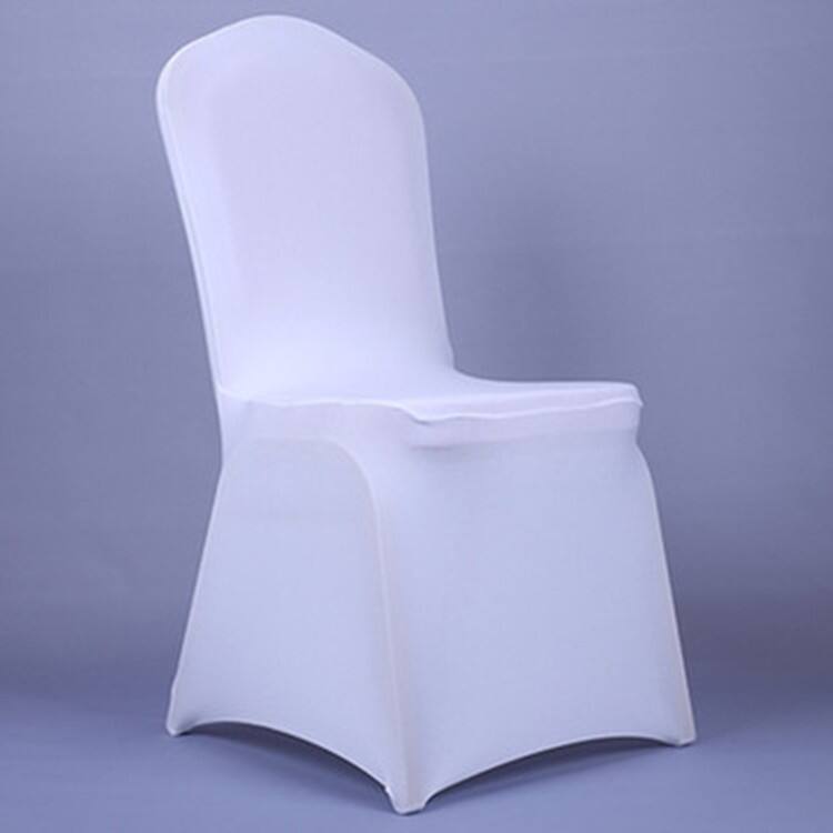 Promotional Banquet Chair Use 100%Polyester Material and Plain Style chair cover factory