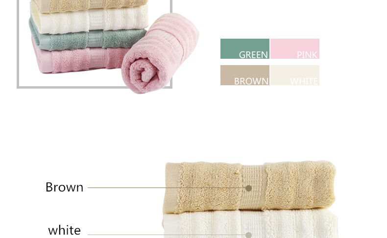 Wholesale organic bamboo fiber wavy towels or custom towels logo embroidery durable absorbent soft towels factory