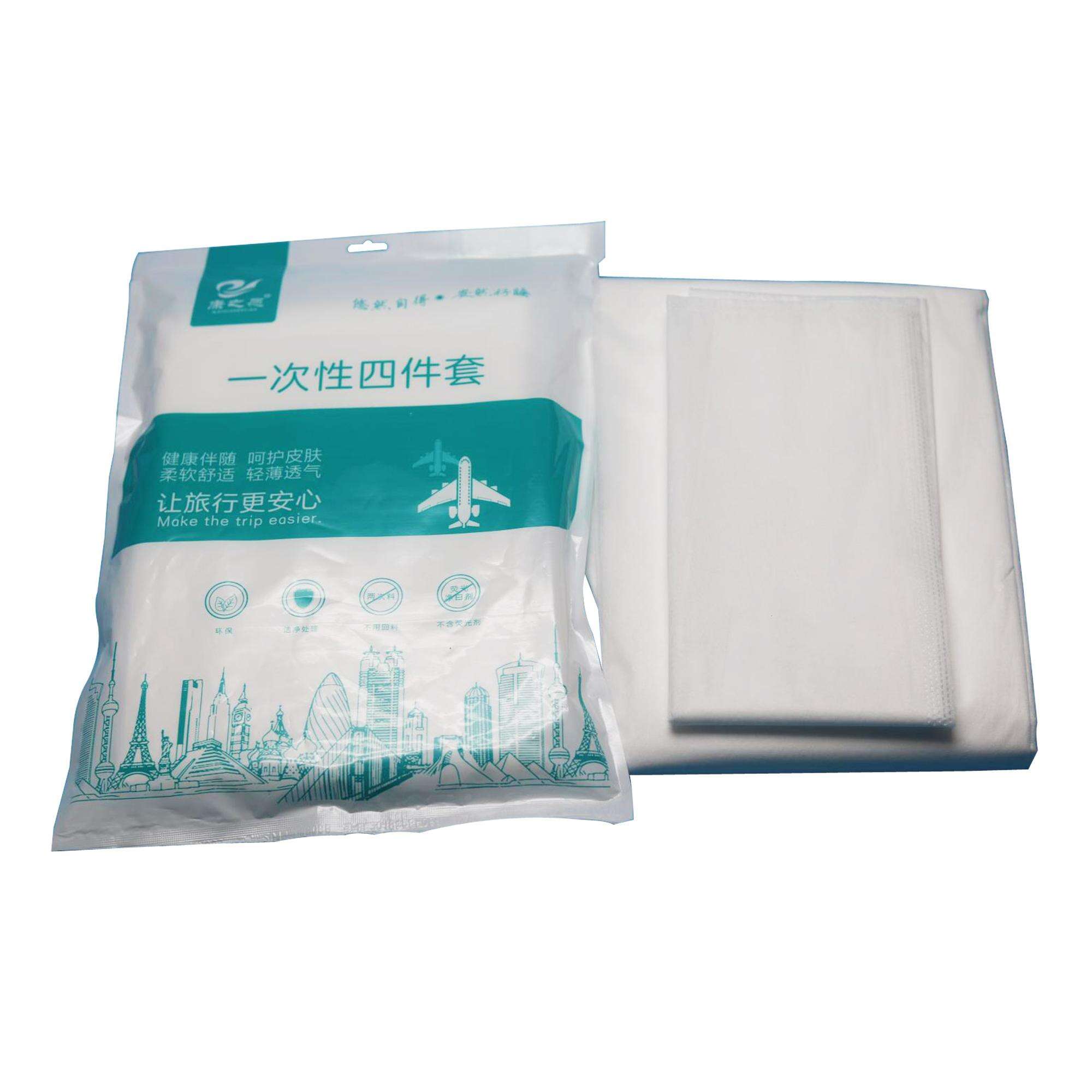 One time use hotel hospital traveling disposable bed sheet sets one time mattress manufacture