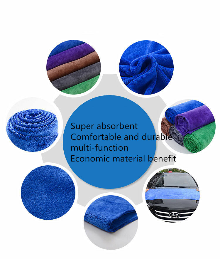 Wholesale Customized High Water Absorption Durable Car Wash Microfiber Towel manufacture