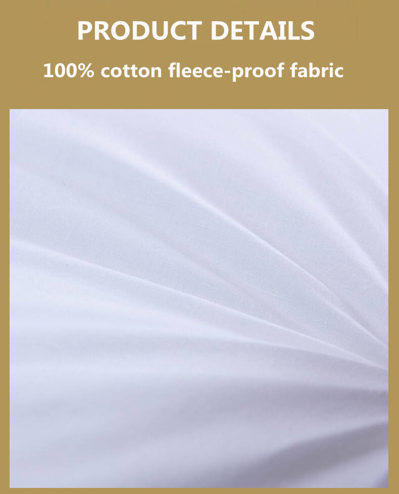 High Quality Hotel Home Polyester Hollowfiber Bed Sleeping cotton cover Pillow factory