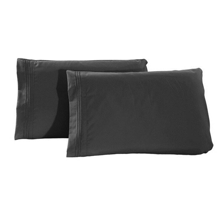 2pcs Black Friday Sale Manufacturers direct brushed solid embroidered pillowcase manufacture