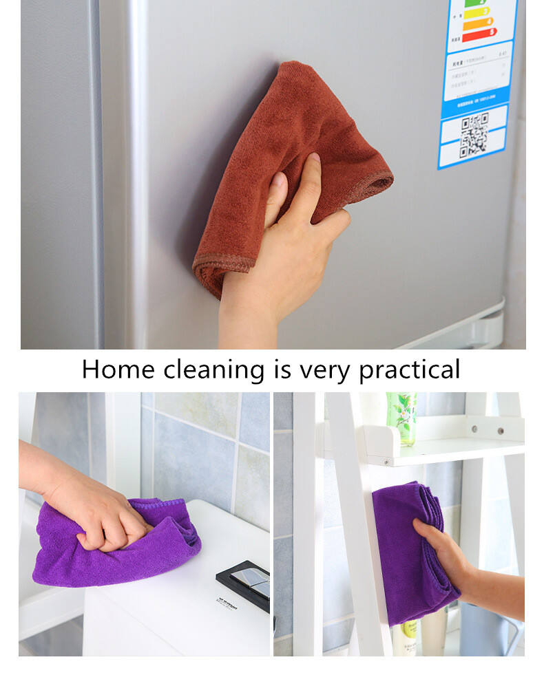 Hot sale cheap multi color Square Cleaning Kitchen cleaning car wash Towels factory